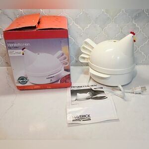 Maverick Henrietta Hen Egg Cooker Hard Soft Boiled Poached. Hen Chirps When Cook